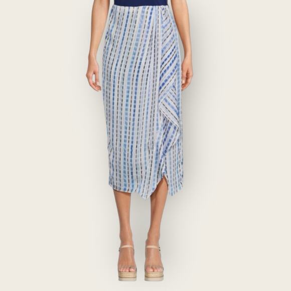 NWT | Misa Los Angeles | Surya Striped Midi Skirt | Scorpio Stripe | XS - Picture 1 of 10